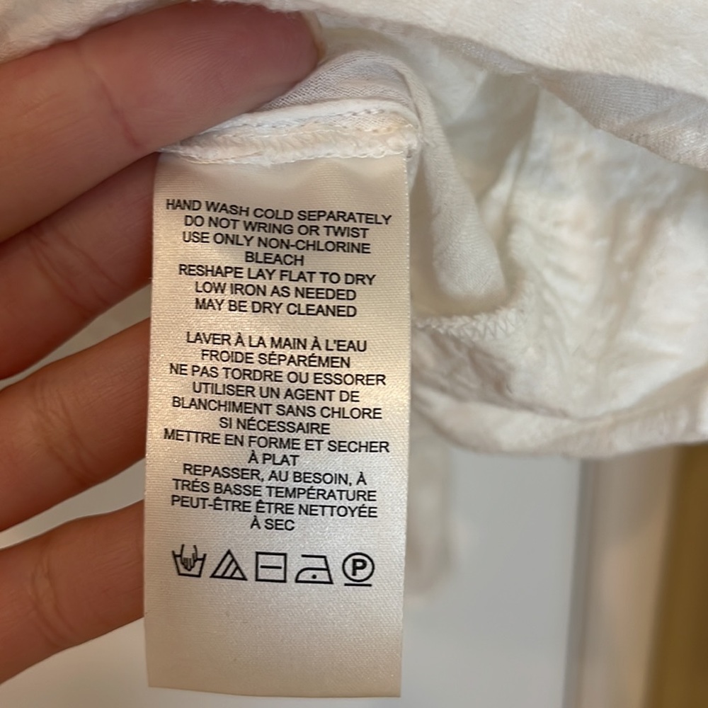 Anthropologie white wrap blouse - Picture 5 of 6